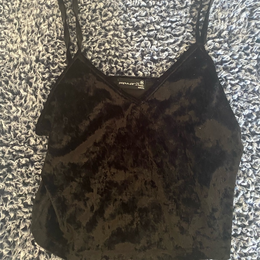 Black Velvet Top